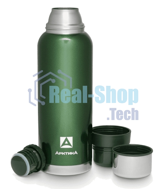 Термос Арктика 106-1600 зеленый, бытовой, вакуумный (для напитков)