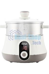 Пароварка электрическая Kitfort КТ-2035 600 Вт. Количество уровней: 5. Таймер приготовления: до 60 минут.