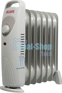 Обогреватель масляный Ресанта ОММ-7Н (7 секций) белый, 700 Вт, 10 м2, термостат 67/3/1