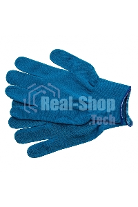 Перчатки из синтетической нити, ПВХ точка, 13 класс, 