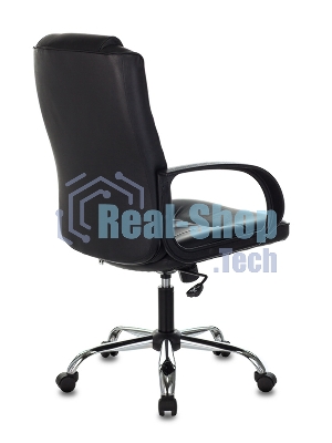 Кресло Бюрократ T-800N/BLACK черный, кожа