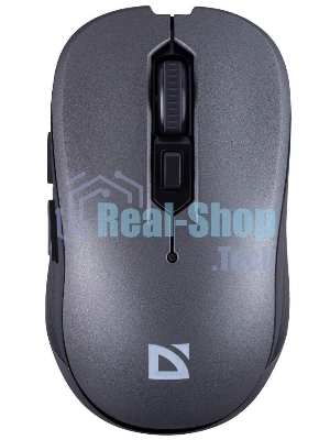Мышь беспроводная Defender Gassa MM-105 серый, 1600 dpi, радиоканал, USB, кнопки - 6