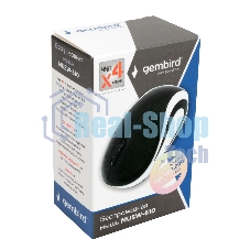 Мышь беспроводная Gembird MUSW-610 черный, 1200 dpi, радиоканал, USB, кнопки - 3