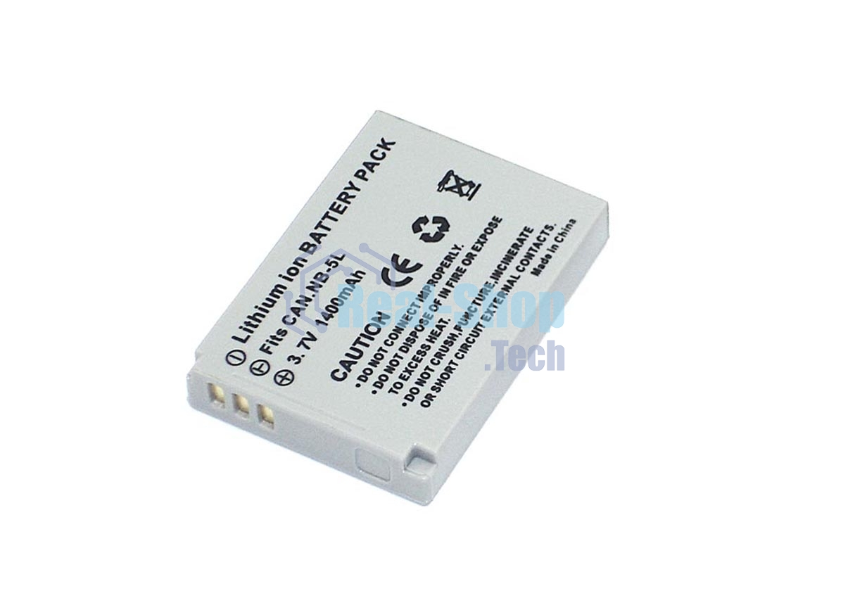 Аккумуляторная батарея для фотоаппарата Canon Digital IXUS 800 (NB-5L) 3,7V 1400mAh Li-ion