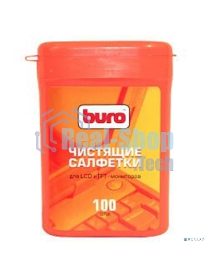 Салфетки Buro BU-tft для экранов ЖК мониторов туба 100шт влажных