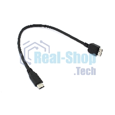 Кабель Type-C на Micro USB Type B кабель 25 см черный