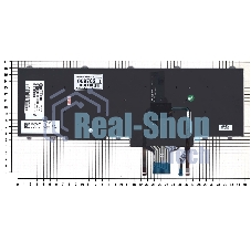 Клавиатура для ноутбука Dell Latitude E5550 E5570 черная без рамки с подсветкой (гор. Enter)
