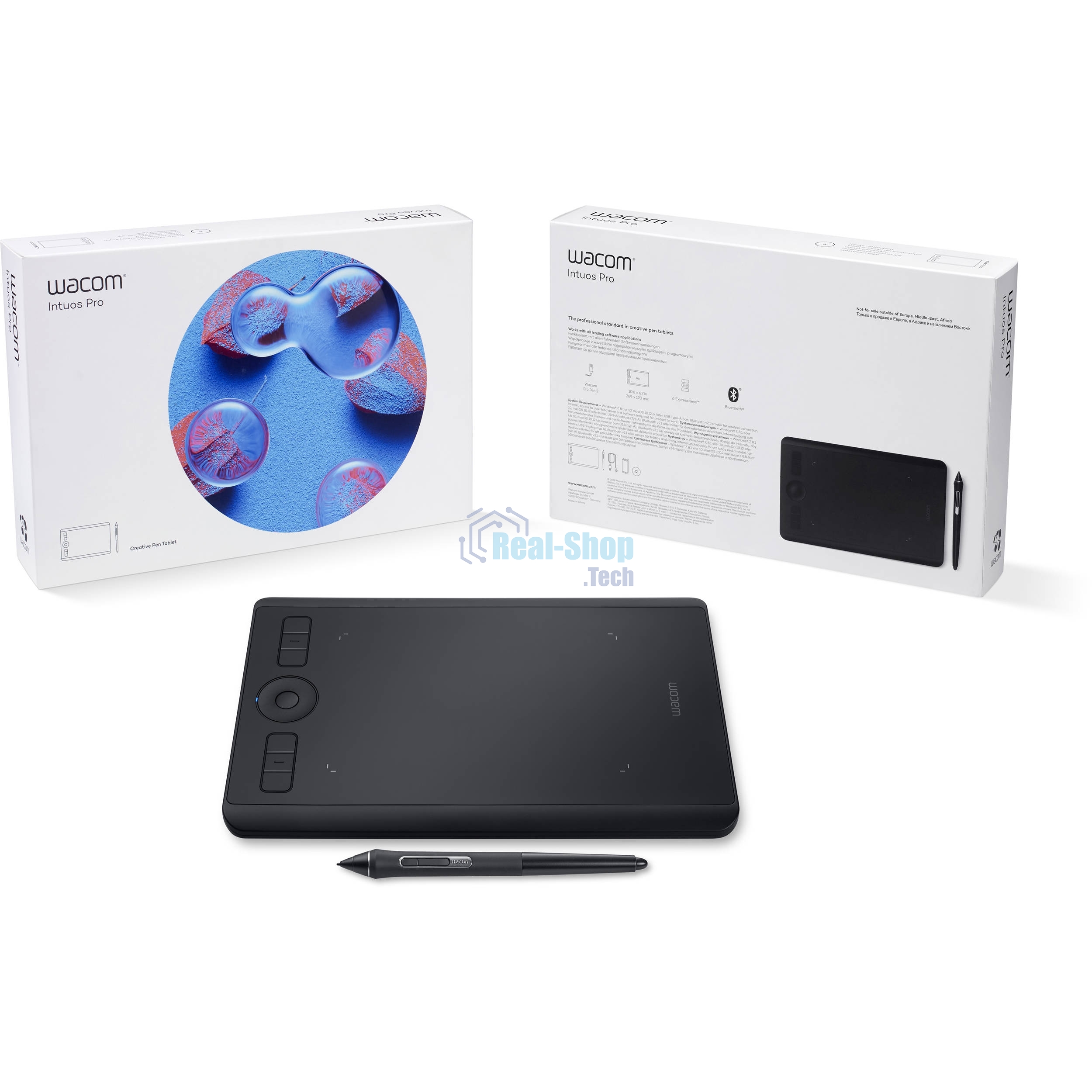Графический планшет Wacom Intuos Pro S (EN DE RU SV PL)