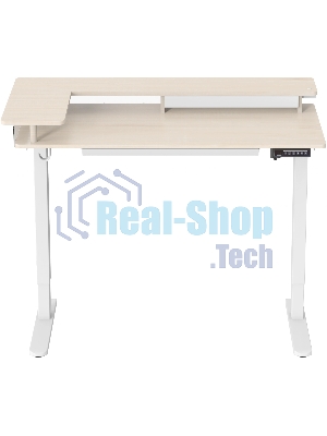 Стол для компьютера Cactus CS-EDL-DWT столешница ДСП светлый дуб каркас белый 120x71x60см
