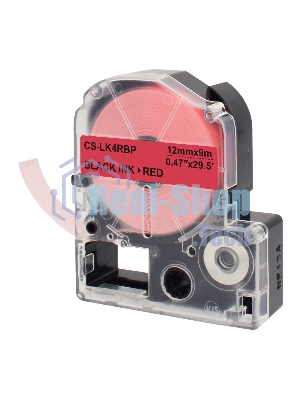 Картридж ленточный Cactus CS-LK4RBP черный для Epson LW300/LW400/LW700/LW600P/LW1000P/K400/Z700/Z900