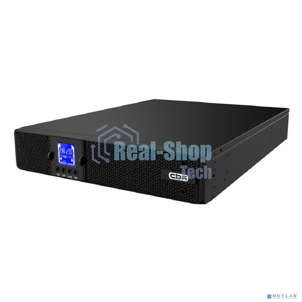 Источник бесперебойного питания CBR ESN-3KRT-9I-LCHERSC Online 3000VA/3000W RT 9 x C13, LCD, HID-USB, RS232, EPO, SNMP slot