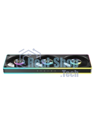 Вентилятор для корпуса Ocypus Sigma F36 BK ARGB, 3x120x120x25mm, 4-PIN PWM, 500-2200 RPM, 36 DBA MAX, FLUID DYNAMIC BEARING