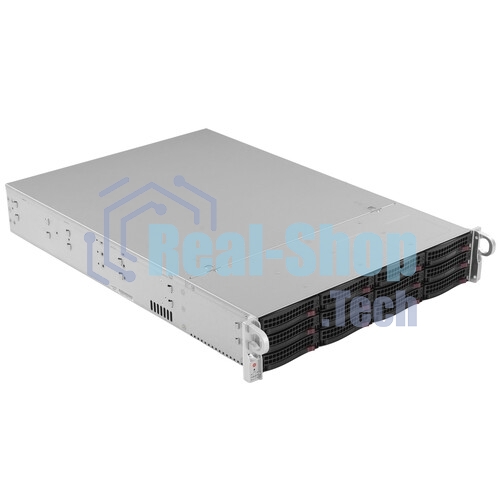 Корпус Supermicro CSE-826BAC4-R920LPB, 2U, 8 x SAS3 & 4 x hybrid NVMe 3.5 bays