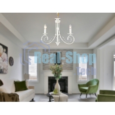 Светильник Ambrella light TR9605/3 WH белый E14/3 max 40W D560*650