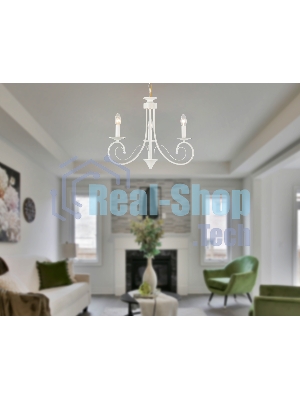 Светильник Ambrella light TR9605/3 WH белый E14/3 max 40W D560*650