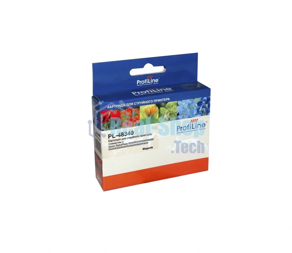 Картридж струйный ProfiLine PL-48340 для принтеров Epson StylusPhoto R200/R220/R300/R300M/R320/R325/R340/RX500/RX600/RX620 Magenta водн