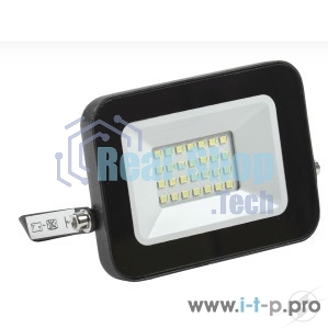 Прожектор светодиодный СДО 06-20 6500К IP65 черный ИЭК LPDO601-20-65-K02