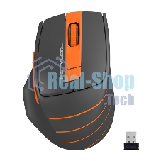 Мышь беспроводная A4Tech Fstyler FG30 серый/оранжевый, 2000 dpi, USB Type-A, радиоканал, кнопки - 6 Мышь беспроводная A4Tech Fstyler FG30 серый/оранжевый, 2000 dpi, USB Type-A, радиоканал, кнопки - 6