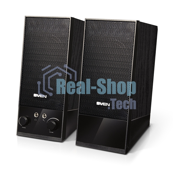 Акустическая система Sven SPS-604 2.0 черный 4Вт