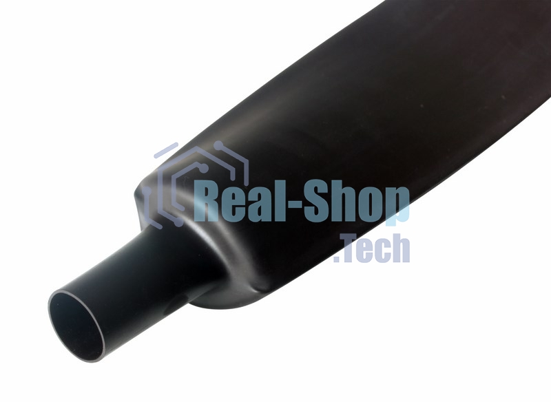 Термоусаживаемая трубка Rexant 60,0/30,0 мм, черная, упаковка 10 шт. по 1 м