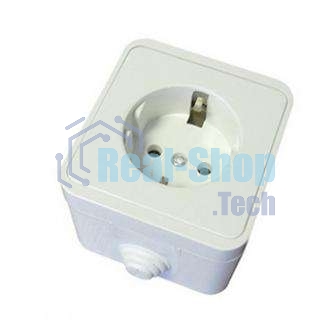 Розетка 1-м ОП Клио 16А с заземл. IP44 белый UNIVersal К2228