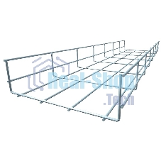 Лоток проволочный 200х60 L3000 сталь 4мм PL60х200х4.0 оцинк. КМ LO0662