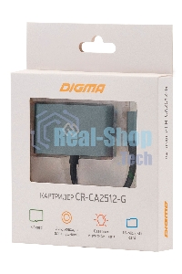 Кард-ридер Type C Digma CR-СA2512-G темно-серый