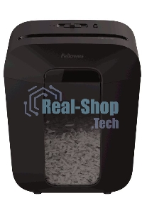 Шредер Fellowes PowerShred LX50 черный (секр.P-4)/перекрестный/9лист./17лтр./скрепки/скобы/пл.карты