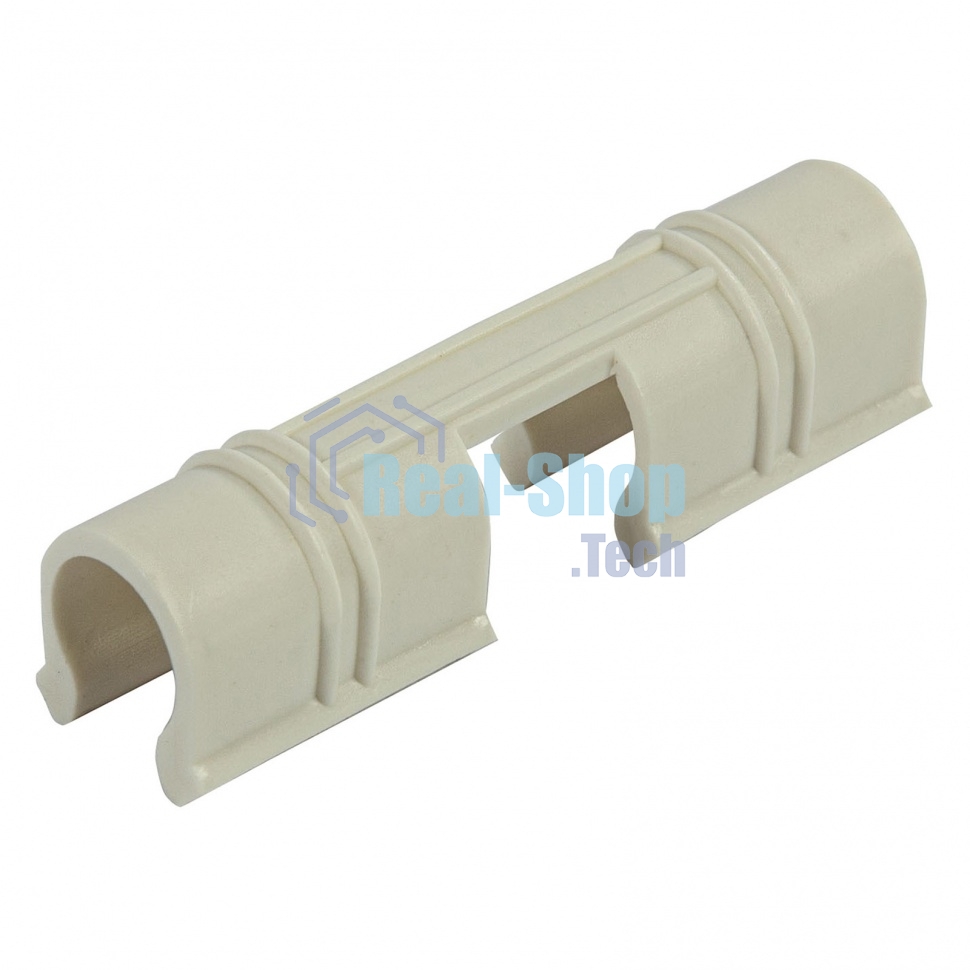 Зажим для крепления пленки к каркасу парника Palisad, d-12 мм, 20 шт, белый