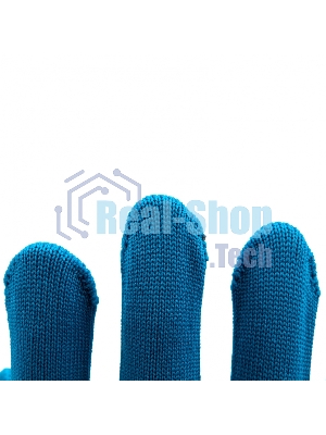 Перчатки из синтетической нити, ПВХ точка, 13 класс, 