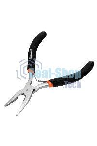 Длинногубцы Sparta Mini, 130 мм, никелированные, прямые, авторазжим