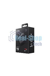 Внешний SSD Samsung T9, 1TB, USB 3.2 Gen 2x2 Type-C, R/W 2000/1950, черный