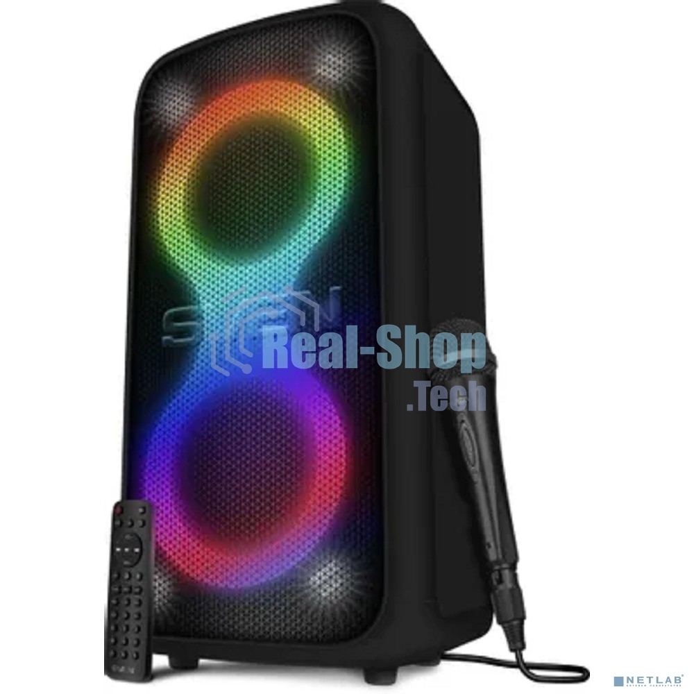 Колонка портативная SVEN АС PS-1000 черный 160W 1.0 BT/3.5Jack 8000mAh