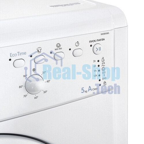 Стиральная машина Indesit EWSB 5085 BK CIS белый, загрузка фронтальная 5 кг, 800 об/мин., класс: А