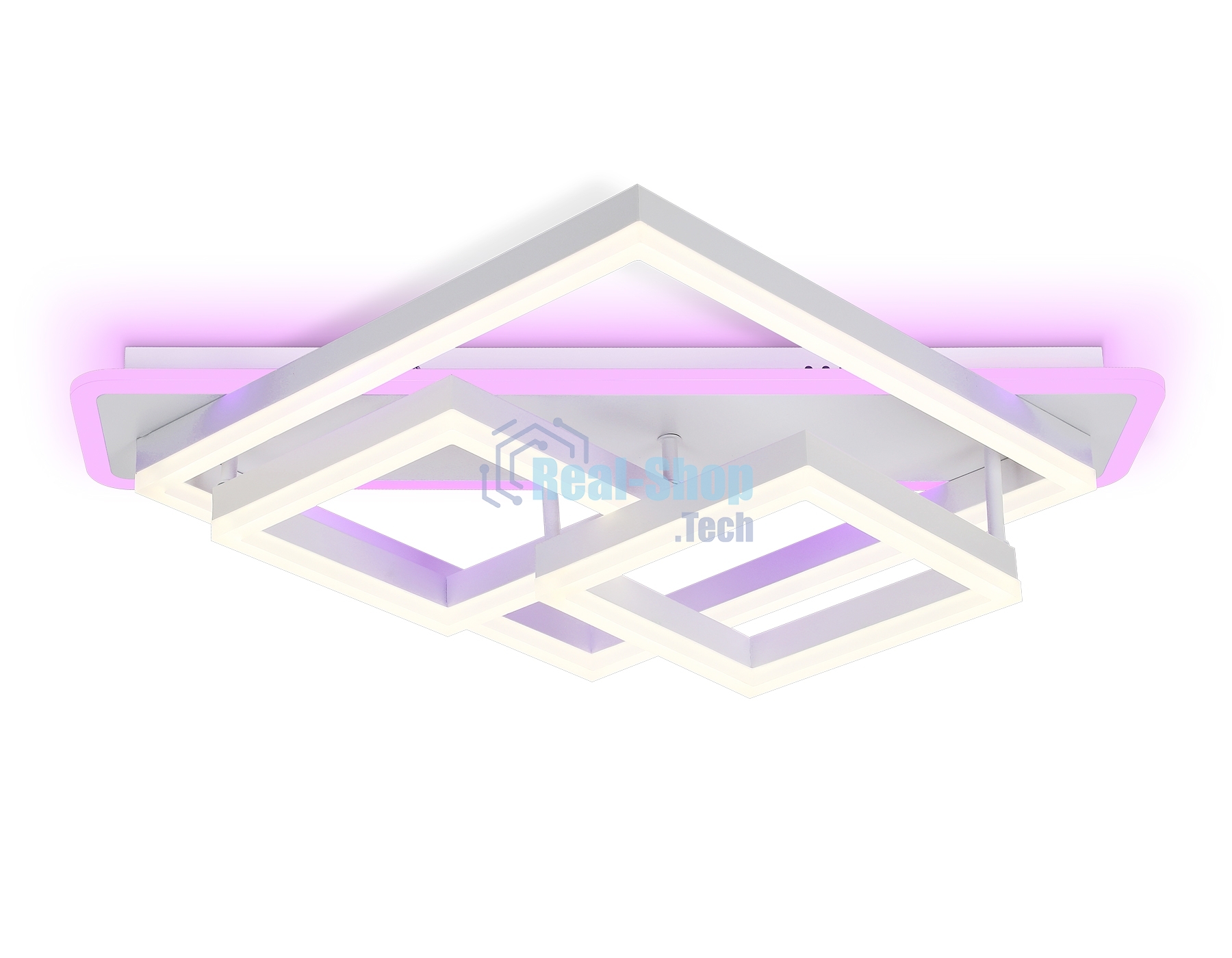 Светильник Ambrella light FA8531 WH белый 132W 3000K-6400K+RGB 630*570*160 (ПДУ РАДИО 2.4G)