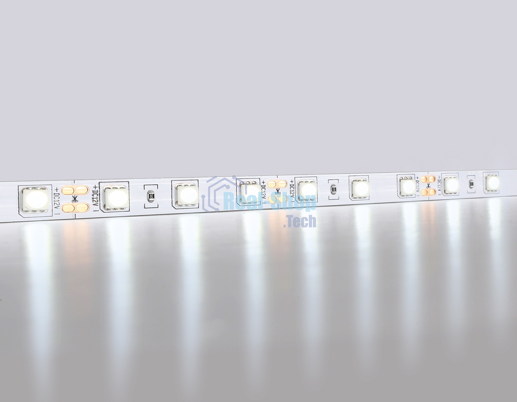 Светодиодная лента Ambrella light GS2003 5050 60Led/ 14.4W m/ 12V IP20 6500K/ 5000*10*1.87mm (2 конт.)