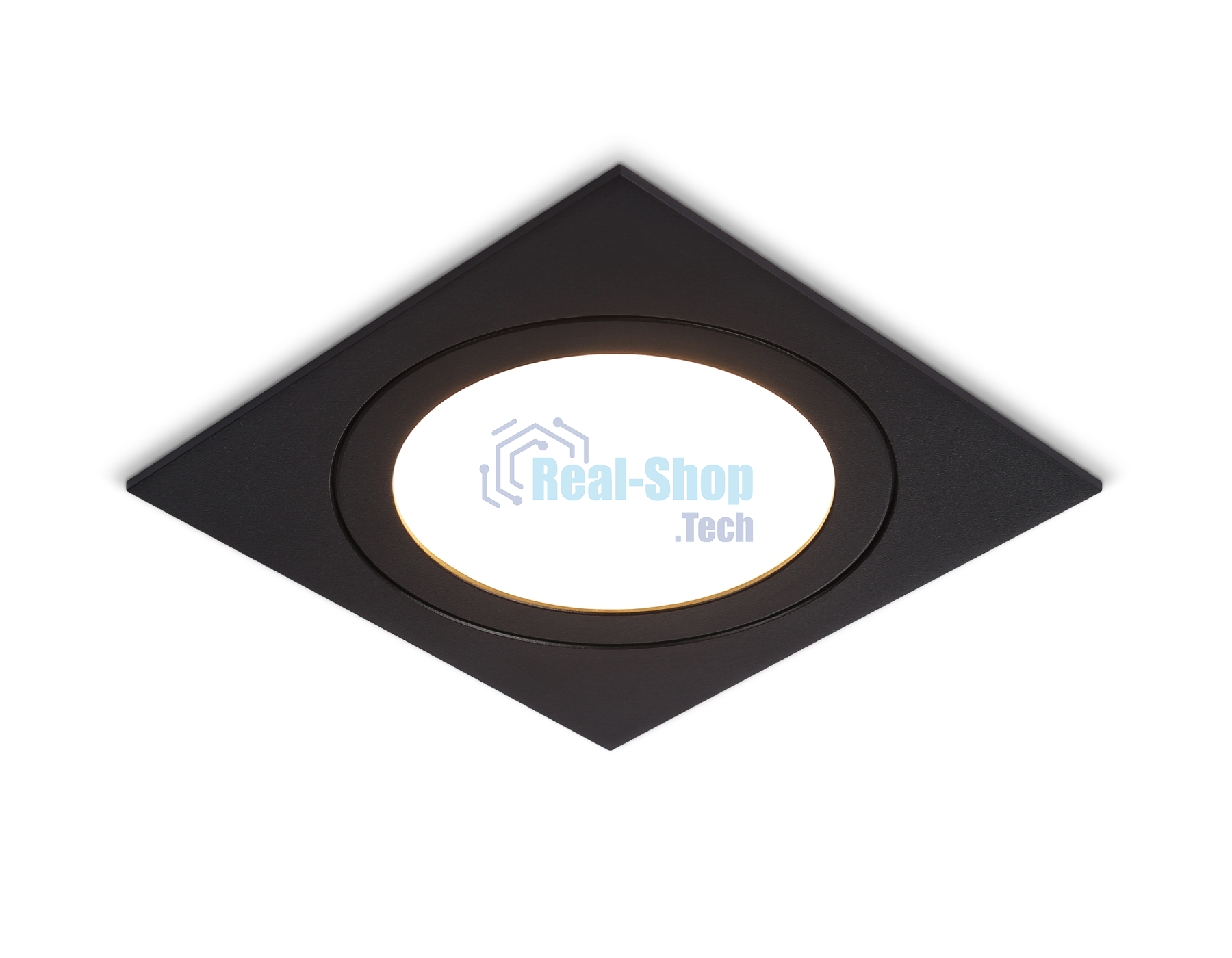 Светильник Ambrella light TN6609 BK черный IP44 GX53 max 15W 110*110*23