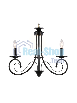 Светильник Ambrella light TR9606/3 BK черный E14/3 max 40W D560*650