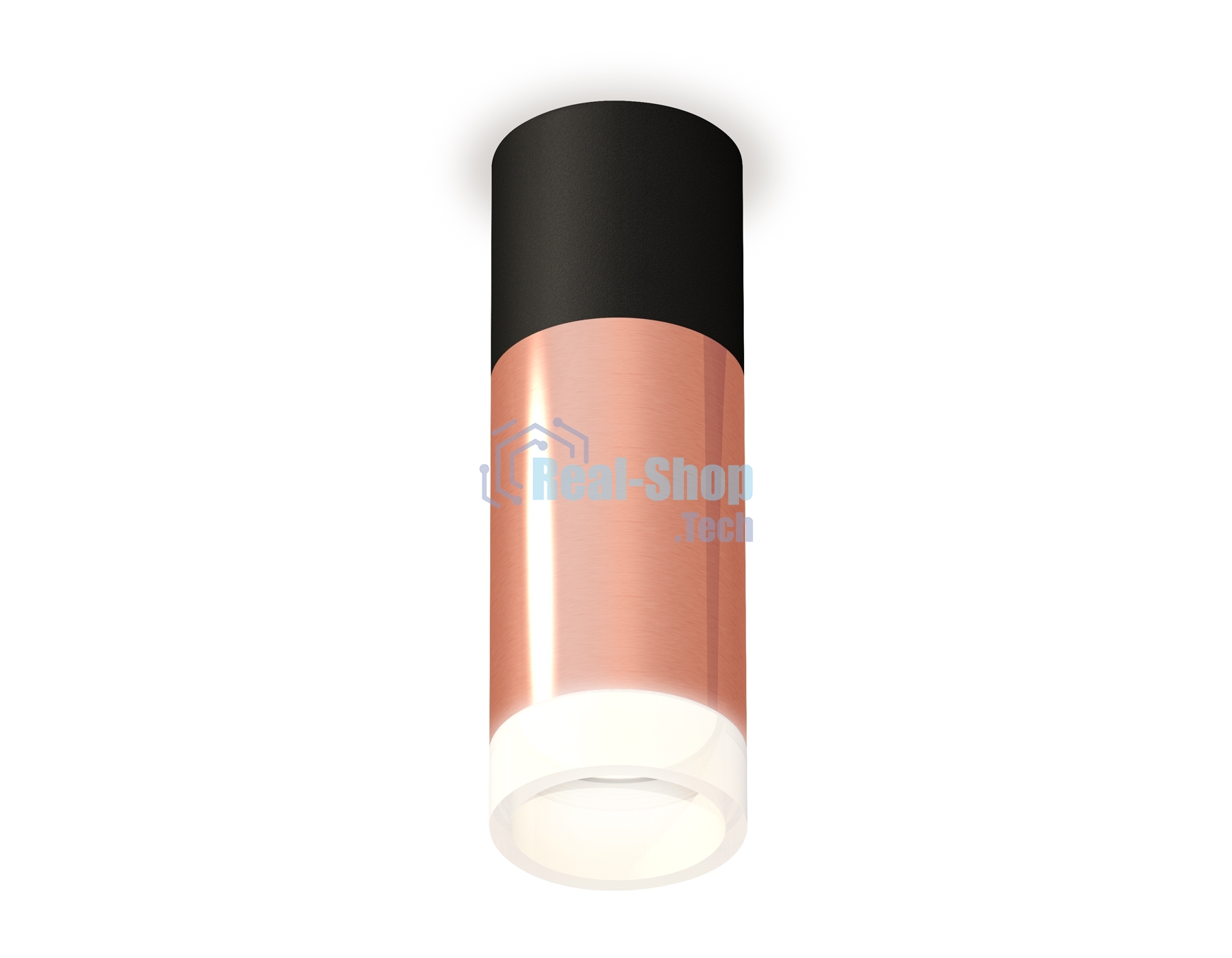 Светильник Ambrella Light XS6326042 PPG/SBK/FR золото розовое полированное/черный песок/белый матовый MR16 GU5.3