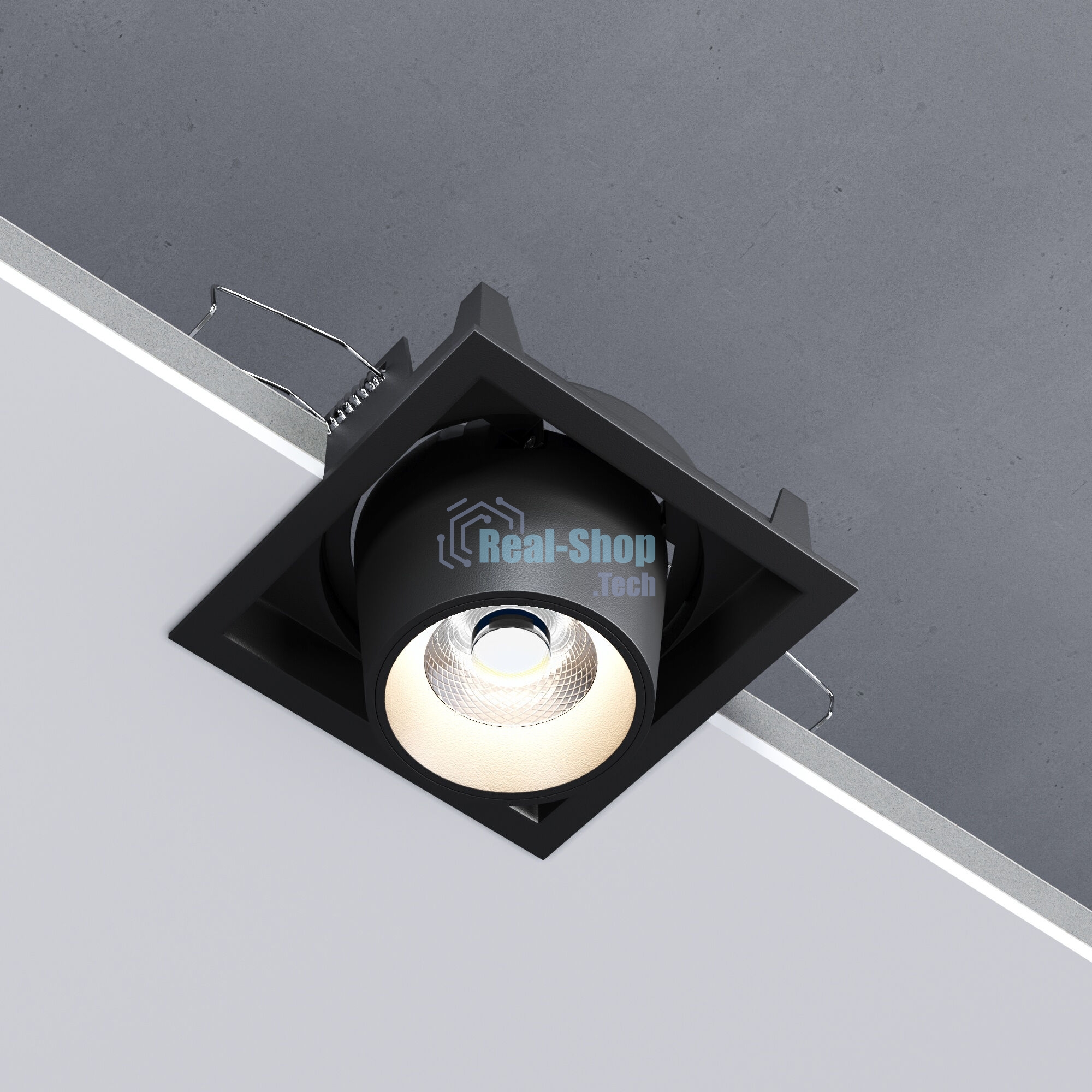 25087/LED 8W 4000K чёрный / Потолочный светодиодный светильник