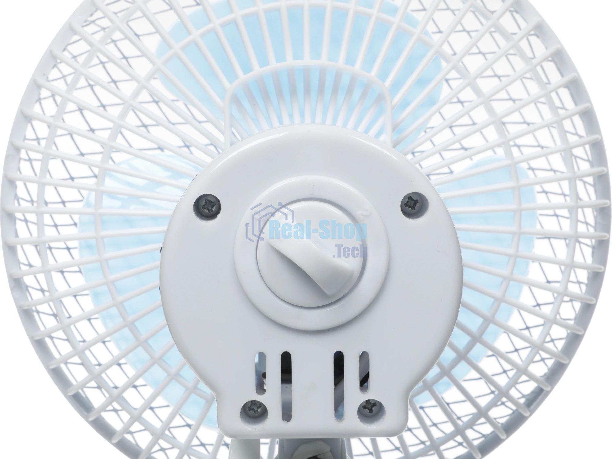 Вентилятор Centek CT-5003 синий/белый, настольный, 20 Вт, 2 скорости, 15 см
