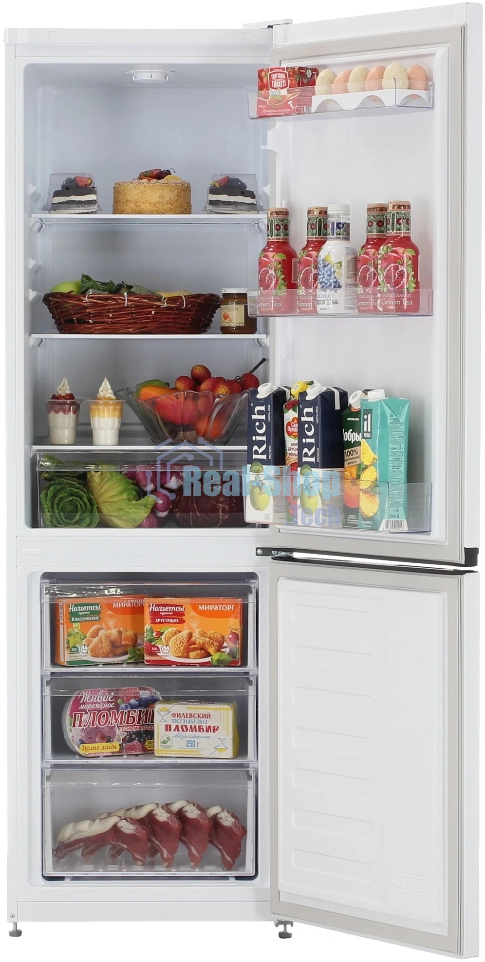 Холодильник Beko B1RCSK272W белый, двухкамерный 175/87л морозилка снизу