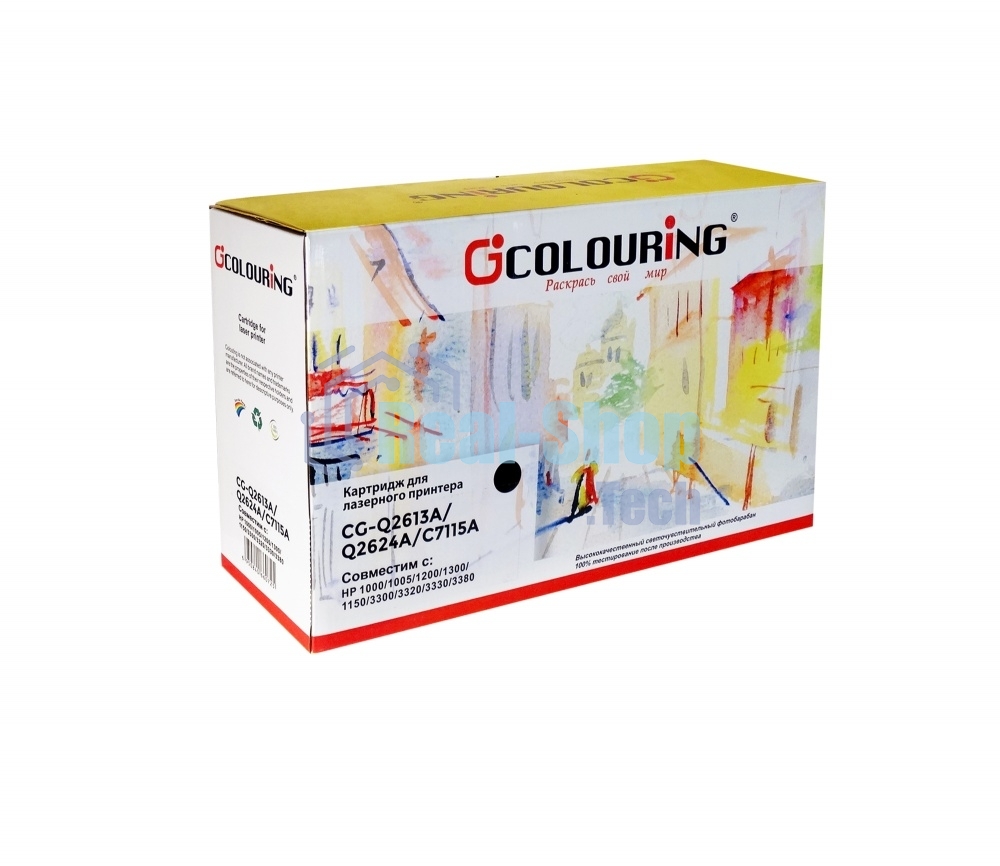 Картридж лазерный Colouring CG-Q2613A/Q2624A/C7115A черный (2500 стр.) для HP LJ 1000/1005/1200/1300/1150/1150n/1300/1300n/1300xi/3300/3310/3320/3330/3380 Canon LBP-1210