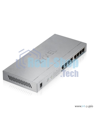 Коммутатор Zyxel GS1008HP Switch PoE +, 8xGE PoE +, tabletop, metal, silent, budget PoE 60 W