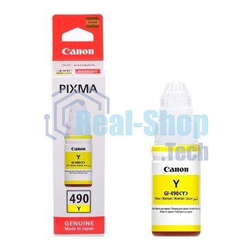 Чернила Canon GI-490Y 0666C001 желтый для Canon Pixma G1400/2400/3400 (70мл)