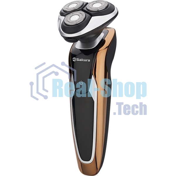 Электробритва Sakura SA-5419BG 3гол триммер влаж.бритье