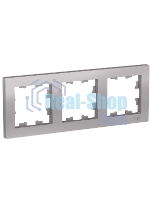 Рамка 3-м AtlasDesign универс. алюм. SchE ATN000303