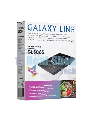 Плита настольная электрическая Galaxy Line GL3065, черная(6шт) Индукционная плитка 2000 Вт, 8 программ приготовления: суп, тушение, кипячение, молко, жарка, мультиповар, каша/пар, вок. Регулировка температуры в диапазоне 80-270 °С, диапазон параметров мощ