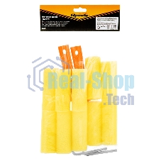 Набор мини-валиков Sparta ПОРОЛОН, 100 мм, D - 35 мм, D ручки - 6 мм, 10 шт., 2 бюгеля