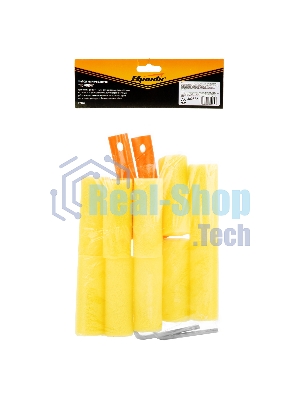 Набор мини-валиков Sparta ПОРОЛОН, 100 мм, D - 35 мм, D ручки - 6 мм, 10 шт., 2 бюгеля